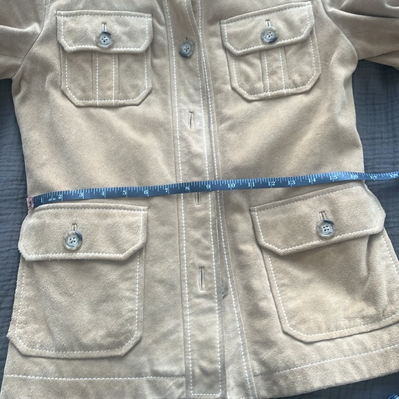 Gap Vintage Suede Jacket Tan S - Picture 14 of 16